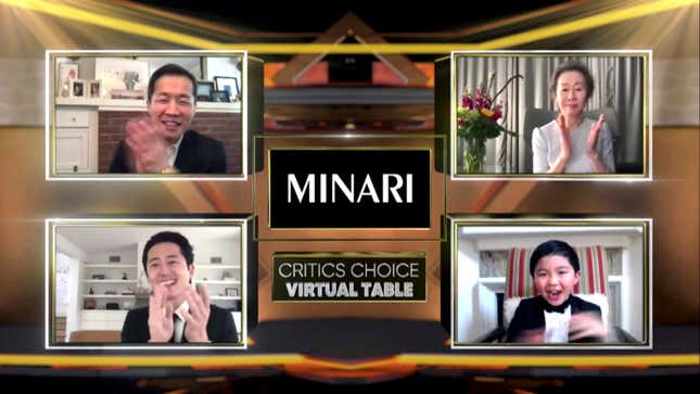 Image for article titled It&#39;s Impossible Not to Tear Up at Minari Star Alan Kim&#39;s Critics&#39; Choice Acceptance Speech
