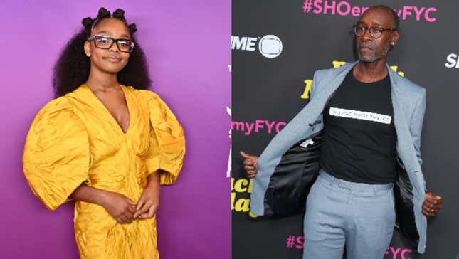 Marsai Martin, left. attends the 11th Annual Shorty Awards on May 5, 2019, in New York City; Don Cheadle attends FYC Red Carpet Event For Showtimes’ “Black Monday” on May 14, 2019, in North Hollywood, Calif.
