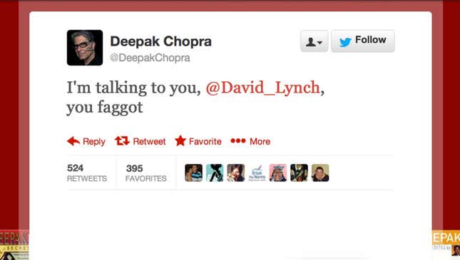 Image for article titled Deepak Chopra’s EPIC Twitter Meltdown