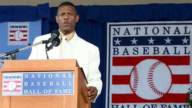 Image for article titled Rickey Henderson Disappoints Nation With Humble, Heartfelt Hall Of Fame Speech