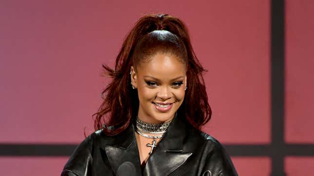Rihanna speaks onstage at the 2019 BET Awards on June 23, 2019 in Los Angeles, California.