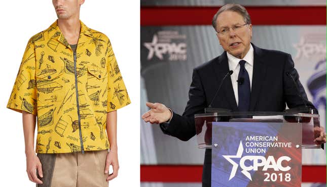 Image for article titled Some Select Items from NRA Chief Executive Wayne LaPierre&#39;s Favorite Boutique
