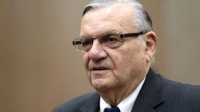 Image for article titled Joe Arpaio’s Family Surprises Him With Detained Hispanic Motorist