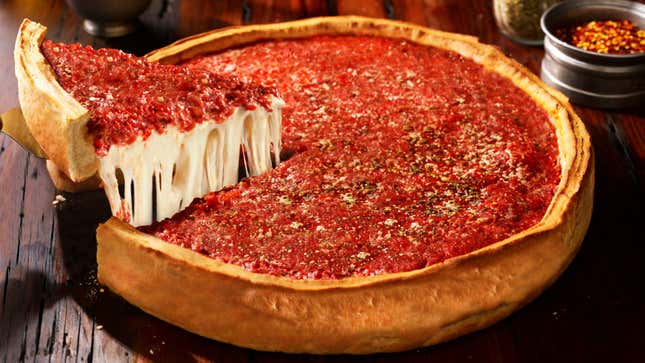 A classic stuffed pizza from Giordano’s