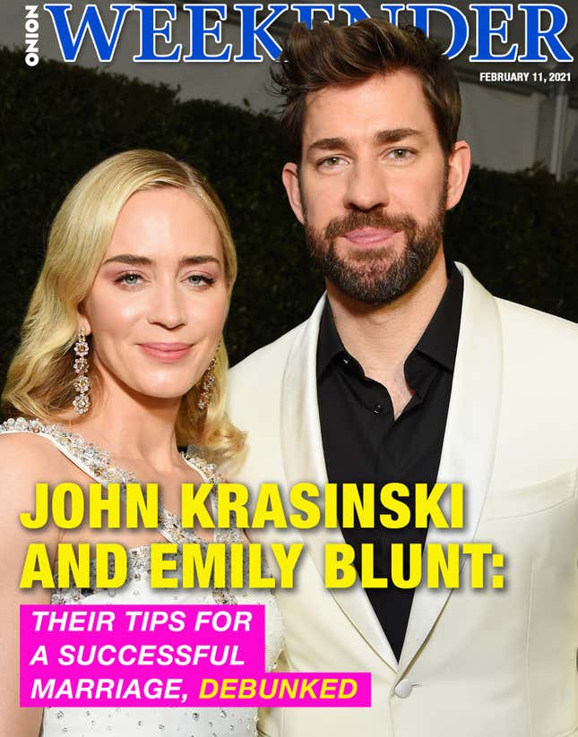 Image for article titled John Krasinski And Emily Blunt: Their Tips For A Successful Marriage, Debunked