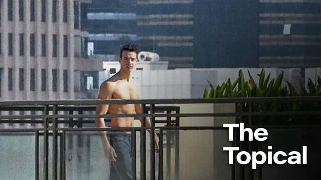 Image for article titled BREAKING: Total Hunk On Roof Deck Outside Our Window