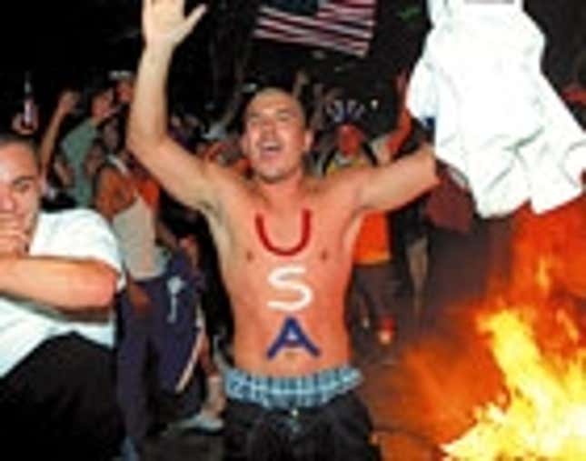 Image for article titled Fans Riot In Streets As U.S. Victorious