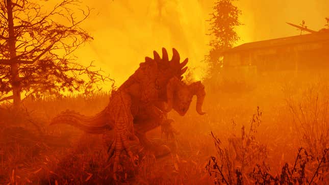 “This is how a Deathclaw is supposed to feel,” Hertell said. “This one doesn’t look like its about to die any minute.”