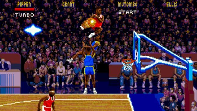 Image for article titled ‘NBA Hangtime’ Announcer Remembers Calling Scottie Pippen’s Classic Fire Double Dunk Game