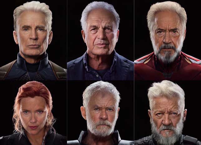 Imagen para el artículo titulado Esta imagen del aspecto que tendrían los Vengadores de viejos es ideal para memes sobre confinamiento