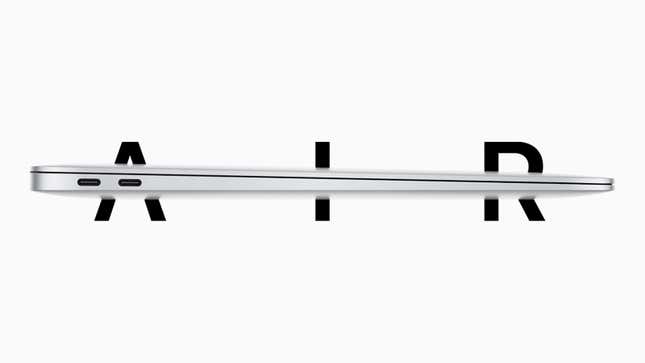 Apple’s laptops now come with USB-C as standard.