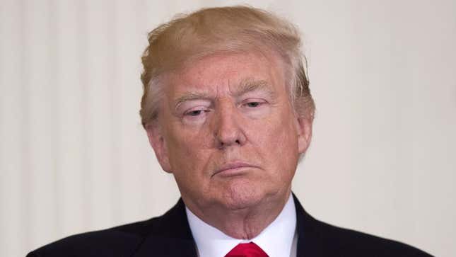 Image for article titled Trump Trying To Figure Out How To Unsubscribe From Boring National Security Email List