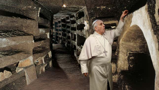 Image for article titled Pope Francis Scouring Papal Tombs For Final Easter Egg Of Vatican Hunt