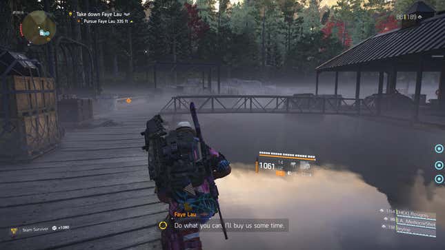 Ignoring the deadly virus, evil PMC, and gunfire, this is a nice cabin.