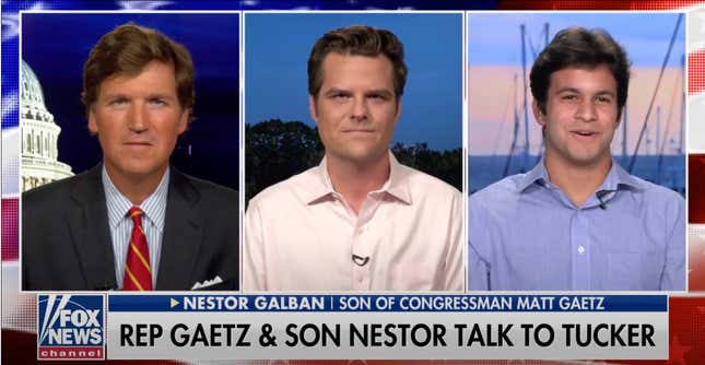 Image for article titled We Still Need to Talk About Rep. Matt Gaetz’s ‘Son’ Nestor