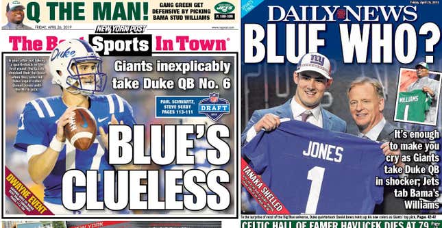 Duke in the NFL: Jackson shines as next man up, Jones leads Giants to best  start since 2009 - The Chronicle