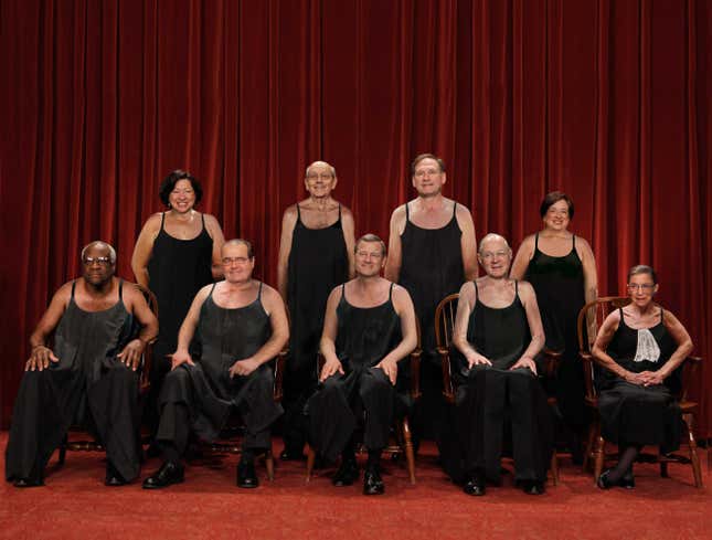 Image for article titled Supreme Court Debuts New Spaghetti Strap Sun-Robes For Spring