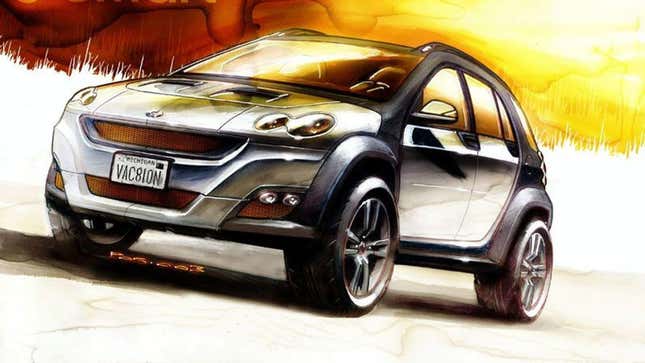 Image for article titled The Smart Formore SUV Was Going To Be America&#39;s Smart Car