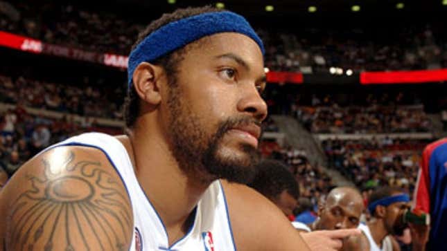 Image for article titled Rasheed Wallace Has Greatest Dream Where He Uses Headband As Basketball Slingshot And Scores A Million Points