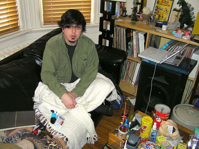Aaron Henschler days before heeding the voices’ suggestion that he clear off his coffee table.