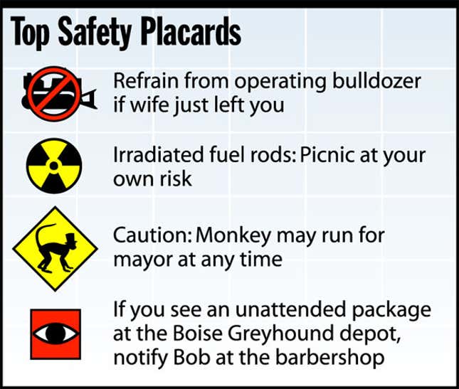 Image for article titled Top Safety Placards