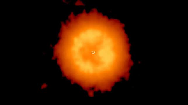 The nebula containing the strange object