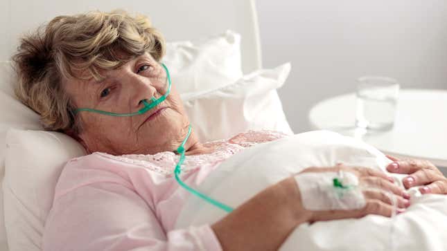 Image for article titled Grandmother Really Starting To Get The Hang Of Dying