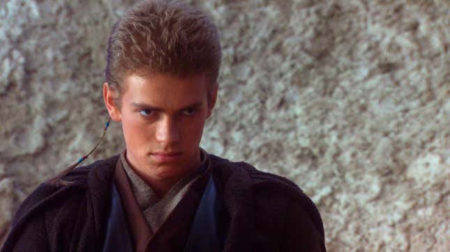 Hayden as Anakin in attack of the clones.