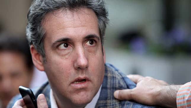 Image for article titled President’s Lawyers Move To Discredit Michael Cohen By Pointing Out History Of Committing Crimes For Trump