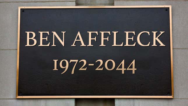 Image for article titled City Of Boston Erects New Plaque Commemorating Spot Where Ben Affleck Will Die