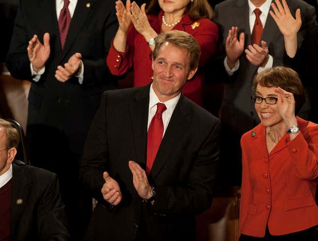 Image for article titled Jeff Flake Delivers Searing, Critical Applause For Trump During State Of The Union