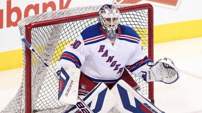 Image for article titled Rangers Counting On Henrik Lundqvist To Step Up On Offense