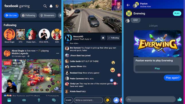 Facebook Wants To Take On Twitch And  With Its New Game Streaming App