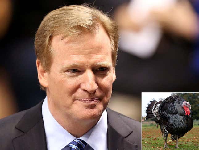 Image for article titled Roger Goodell Ceremonially Pardons Turkey Accused Of Domestic Violence