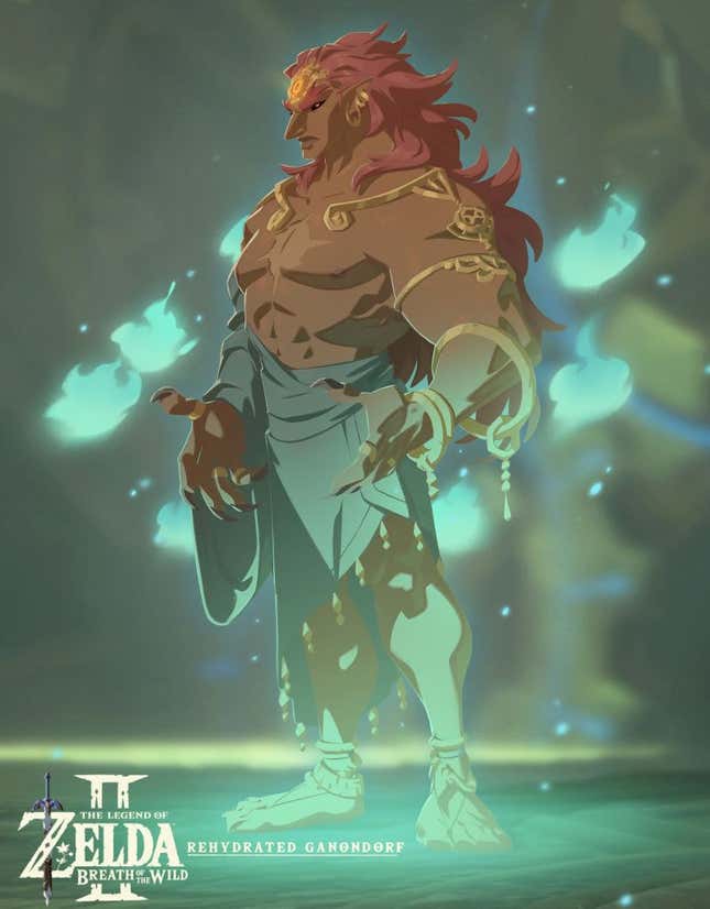 Imagen para el artículo titulado Este es el aspecto que tendría Ganon en Zelda: Breath of the Wild si aún siguiera con vida