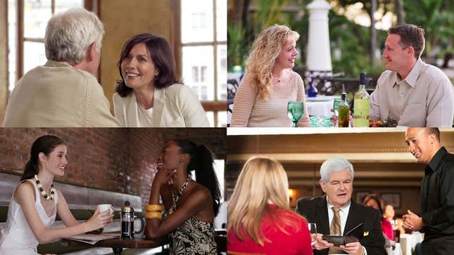 Image for article titled Study Finds People On Dates Know Within 30 Seconds If Other Person Is Newt Gingrich