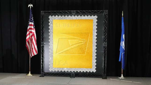 Image for article titled Postal Service Unveils Plan To Pay Debts With New $1 Trillion Stamp