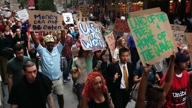 Image for article titled Magnanimous Banker Hires Occupy Wall Street Protesters