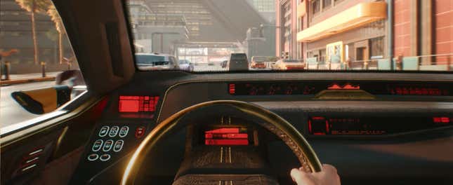 Imagen para el artículo titulado Cyberpunk 2077 tiene algunos diseños de autos realmente alucinantes