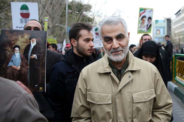 Foto de archivo del general Qassem Soleimani en 2016
