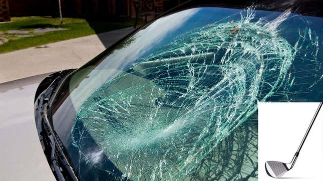 Image for article titled Callaway 9 Iron Once Again Named Golf Digest’s Best Club For Smashing In Cheating Ex’s Windshield