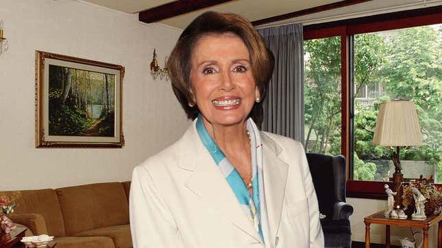 Image for article titled Nancy Pelosi Rushes Into Living Room To Hear Grandson’s First Talking Point