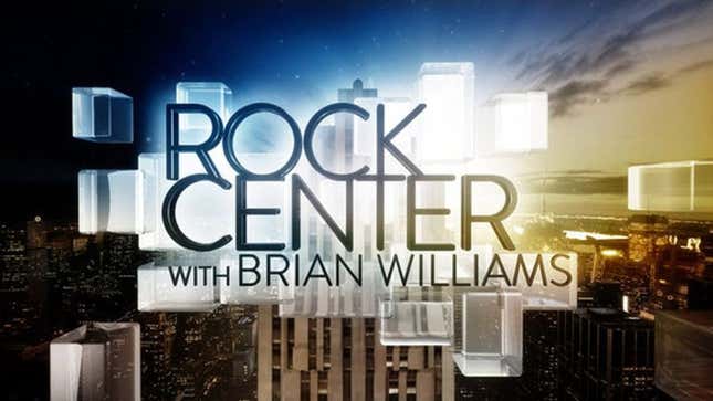 Image for article titled Head Of NBC Suddenly Remembers He Meant To Cancel ‘Rock Center’ 8 Weeks Ago