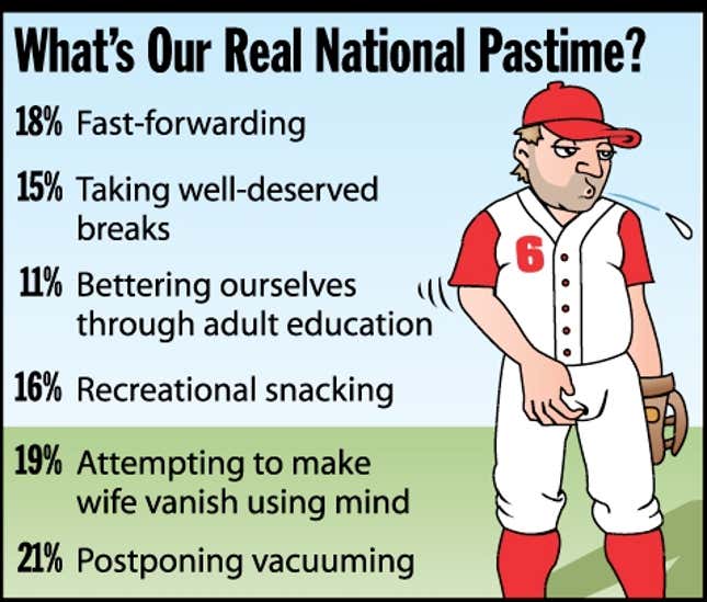 Image for article titled What&#39;s Our Real National Pastime?