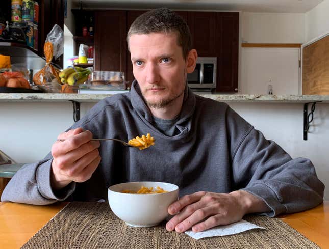 Image for article titled ‘This Tastes Like Nothing, I Must Have Coronavirus,’ Says Man Who Has Only Eaten Mac And Cheese For Last 8 Meals