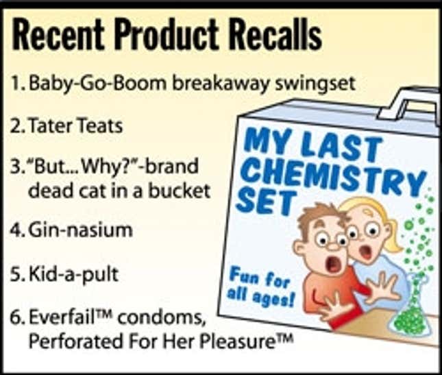 Image for article titled Recent Product Recalls