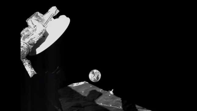 La Tierra desde el punto de vista de BepiColombo el 10 de abril
