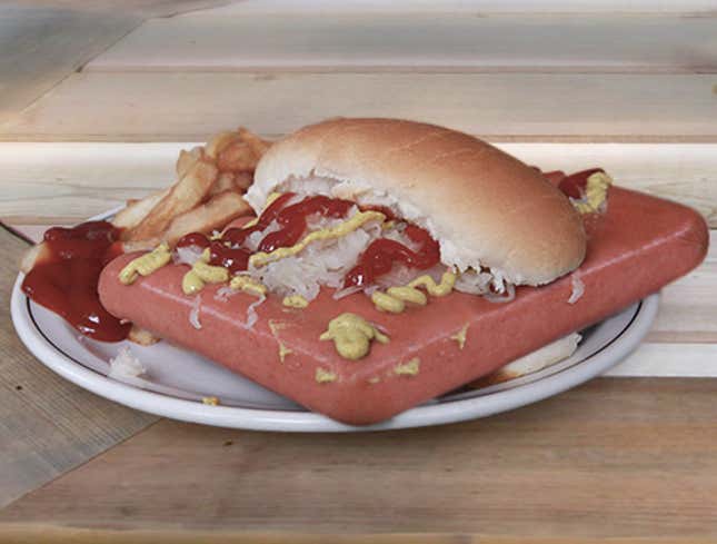 Image for article titled Ball Park Franks Introduces New Foot-Wide Hotdogs