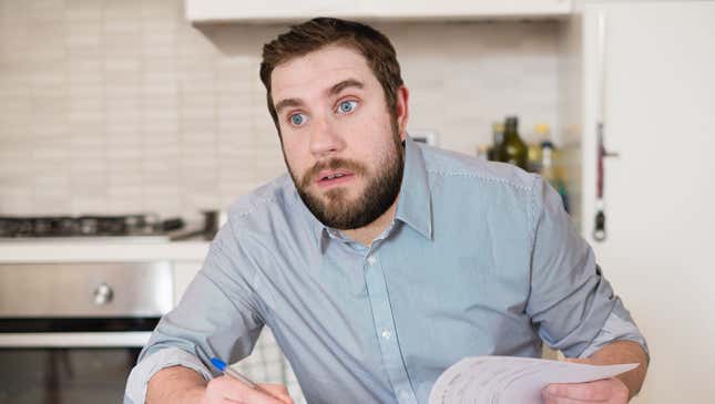 Image for article titled ‘Holy Shit, The Government Owes Me 50 Million Dollars,’ Reports Man Incorrectly Filling Out His Taxes