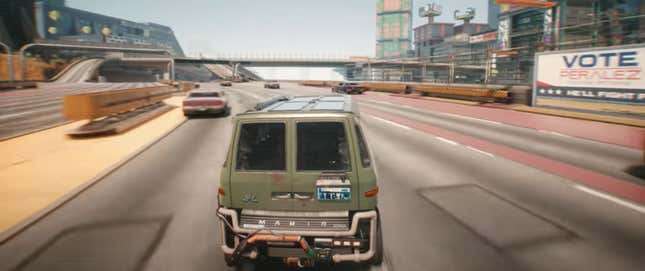 Imagen para el artículo titulado Cyberpunk 2077 tiene algunos diseños de autos realmente alucinantes